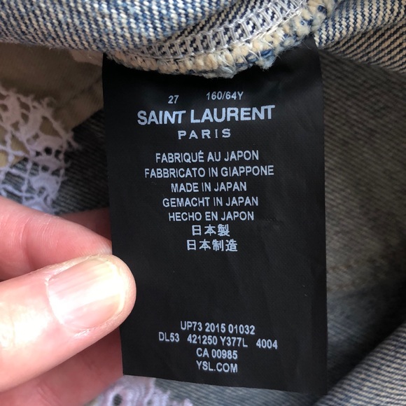 🎉2x HP🎉Saint Laurent denim mini skirt - Picture 5 of 6